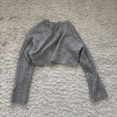 Maglione Bershka in maglia grigio