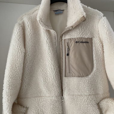 Columbia Fleece-Mantel creme Grösse M