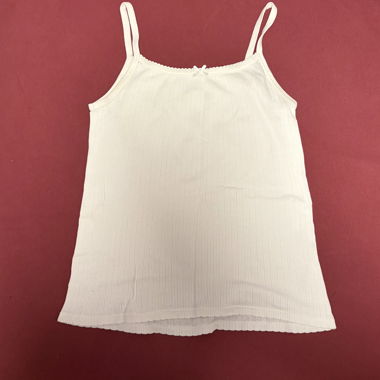 Weisses geripptes Camisole-Top