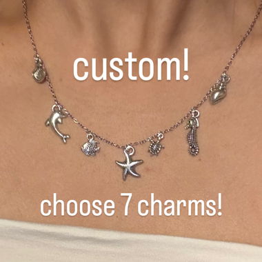 Collana con charms personalizzati in argento