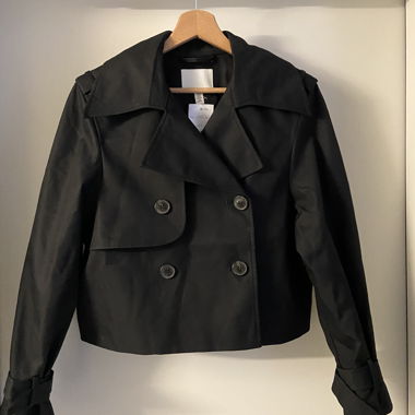 Giacca trench nera