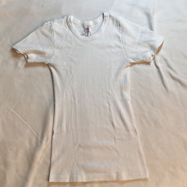 White Striped Transparent Top