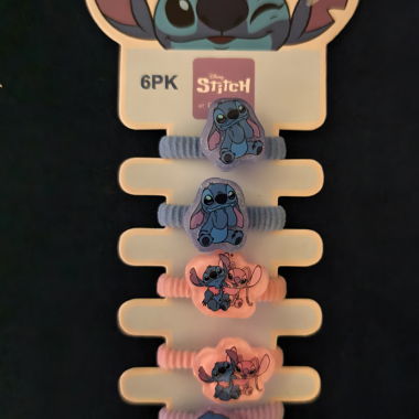 Elastici per Capelli Disney Stitch Nuovi (6 pezzi)