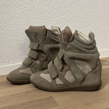 Baskets Isabel Marant Bekett en taupe, pointure 39.