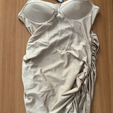 Abito beige con spalline dorate- nuovo