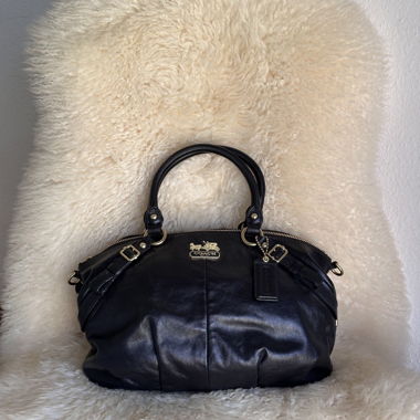 Coach Y2K Petit Sac Bandoulière en Cuir 2-en-1