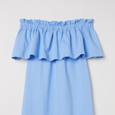 Kleid Schulterfrei mit Pockets Gr. 40