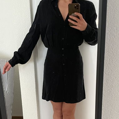 Robe chemise gris foncé Kookai