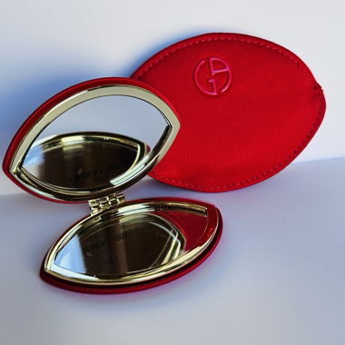 Giorgio Armani Beauty Red Pocket Mirror with Pouch