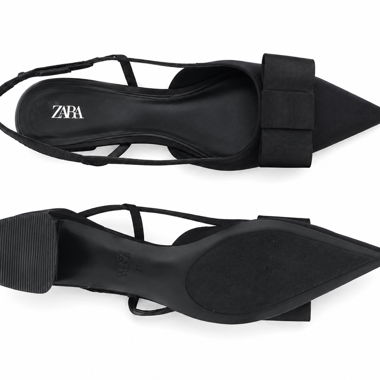 Décolleté slingback neri