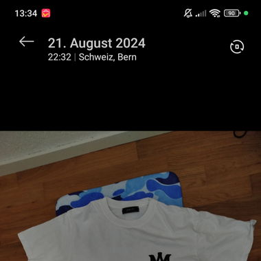 WHITE AMIRI T SHIRT