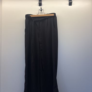 Black Summer Fabric Pants