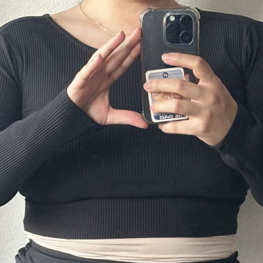 Crop top dos nus à manche longues