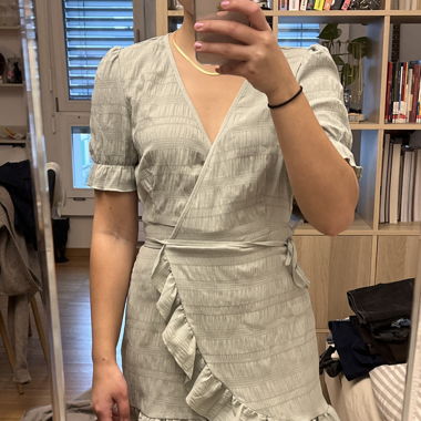 Mint green summer dress