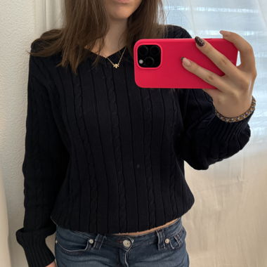 Maglione a trecce