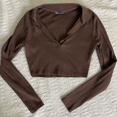 2 crop top manches longues