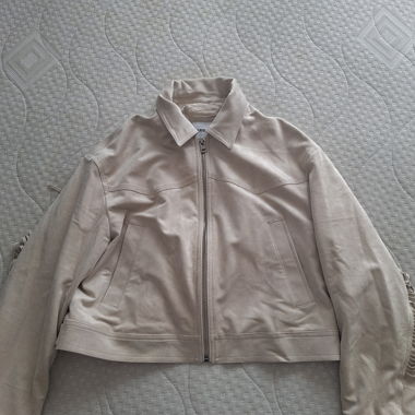 Veste à franges beige