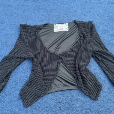 ONLY Spitze Strickjacke schwarz S 
