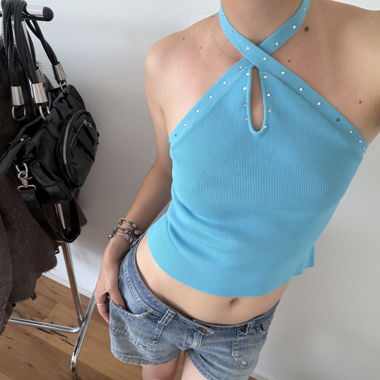 Top Neckholder stile y2k