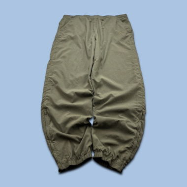 VINTAGE anni '90 NIKE BAGGY TRACKSUIT BOTTOMS KHAKI