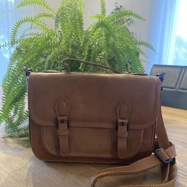 Ledertasche braun aunts&uncles UNIKAT