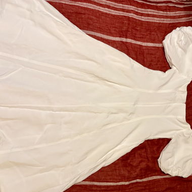 Abito midi bianco COS scollato sulle spalle EUR 38