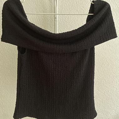 Black Off-Shoulder Top