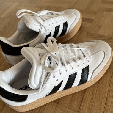 adidas Samba white leather sneakers