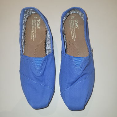 Toms Schuhe Canvas 38 blau 