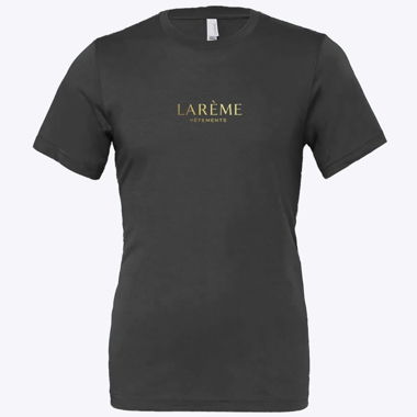 T-Shirt LARÈME rot und schwarz