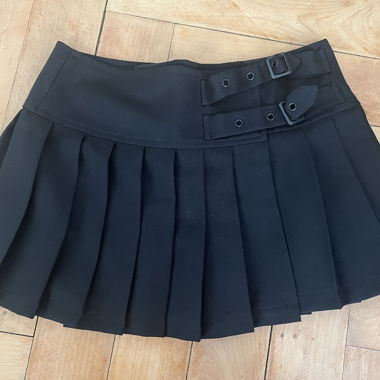 Jupe noire courte gothique 
