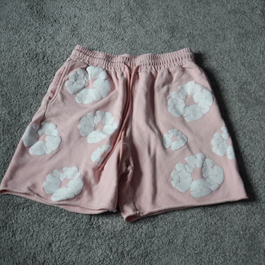 Pantaloncini per bambini rosa con motivo nuvole