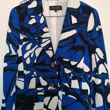 Blazer Escada floreale blu