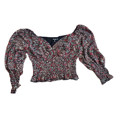 CHEMISE COURTE FLEURIE MISSGUIDED