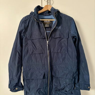 Giacca con cappuccio Jack Wolfskin donna blu EU 40