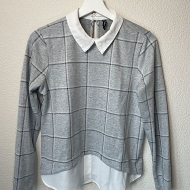 herbstlicher Hemd-Pullover