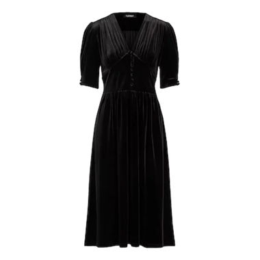 Ralph Lauren Velour Robe noire XS