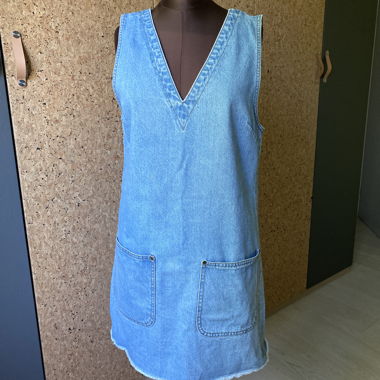 Vestito in denim senza maniche