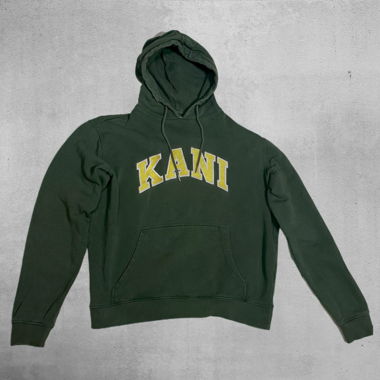 Felpa con cappuccio verde Karl Kani