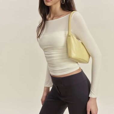 Sheer Long Sleeve Top