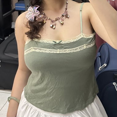 vintage giapponese: canottiera verde