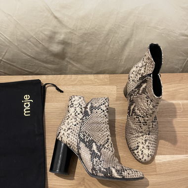 Bottines cuir Maje 