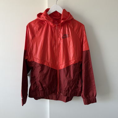 Nike red windbreaker jacket size L