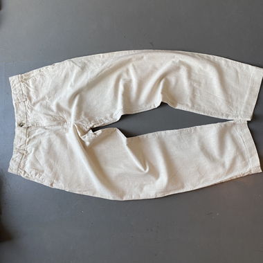 H&M Leinenhose in Creme