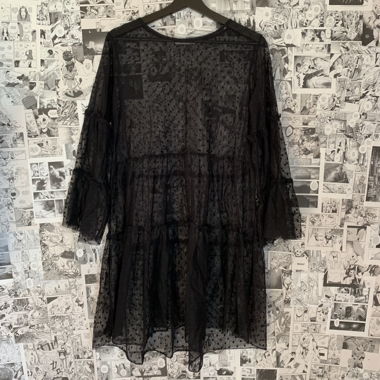 Whimsigoth fairycore layering chiffon dress