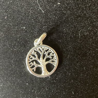 Pendentif argent avec strass