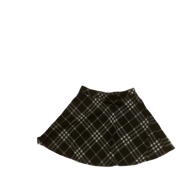Black checked skirt 