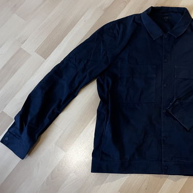 Cos Navy Blue Shirt with Snap Buttons