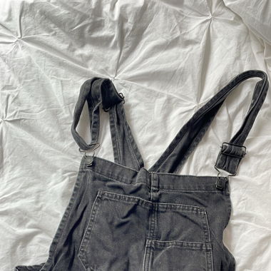 Latzhose Jeans schwarz