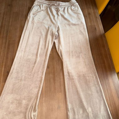 Beige velour tracksuit